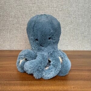 Jellycat Little Odell Octopus RETIRED Blue Gray Plush Stuffed Animal Toy 5"